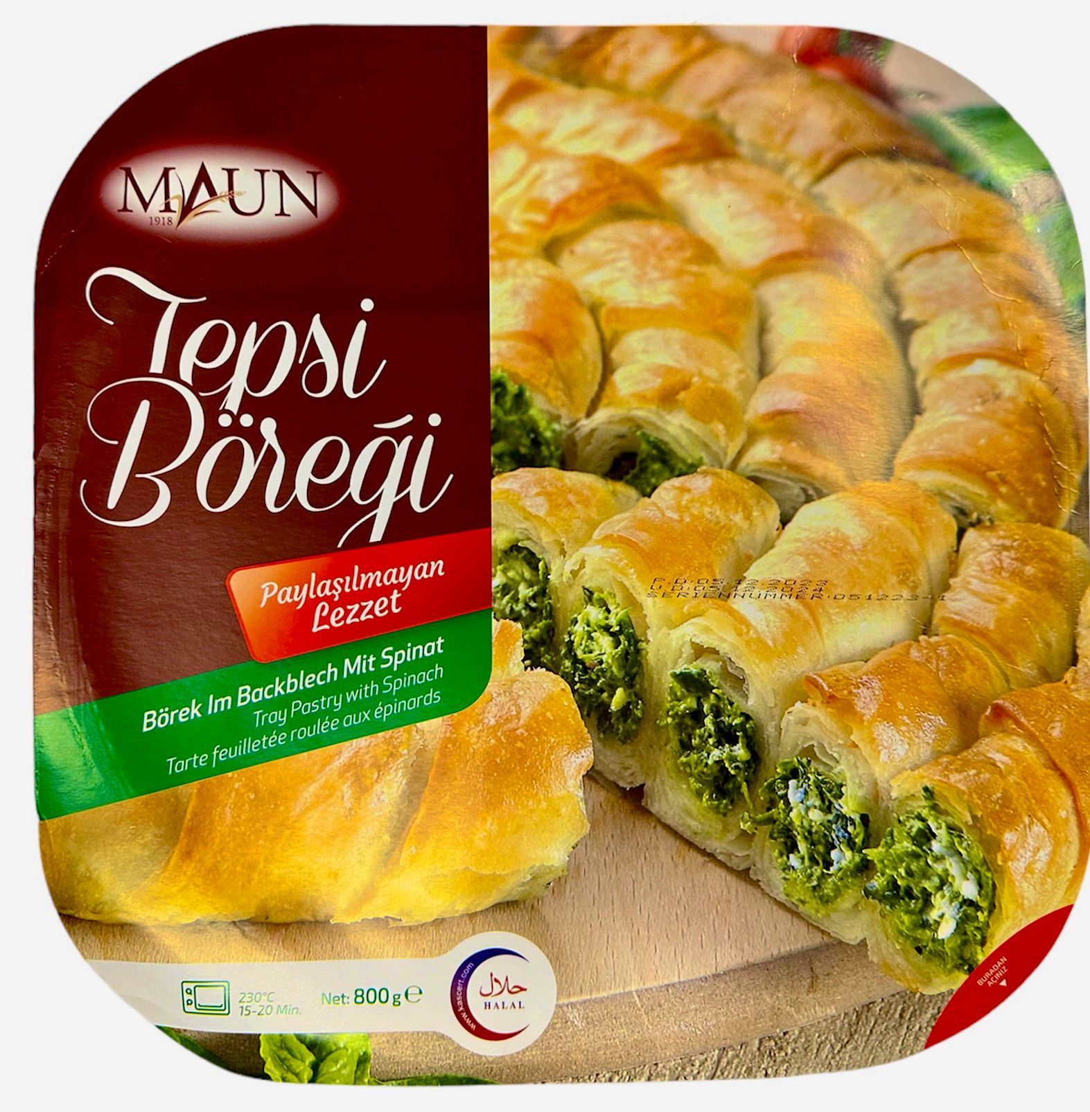 MAUN BÖREK M. SPINAT 800G