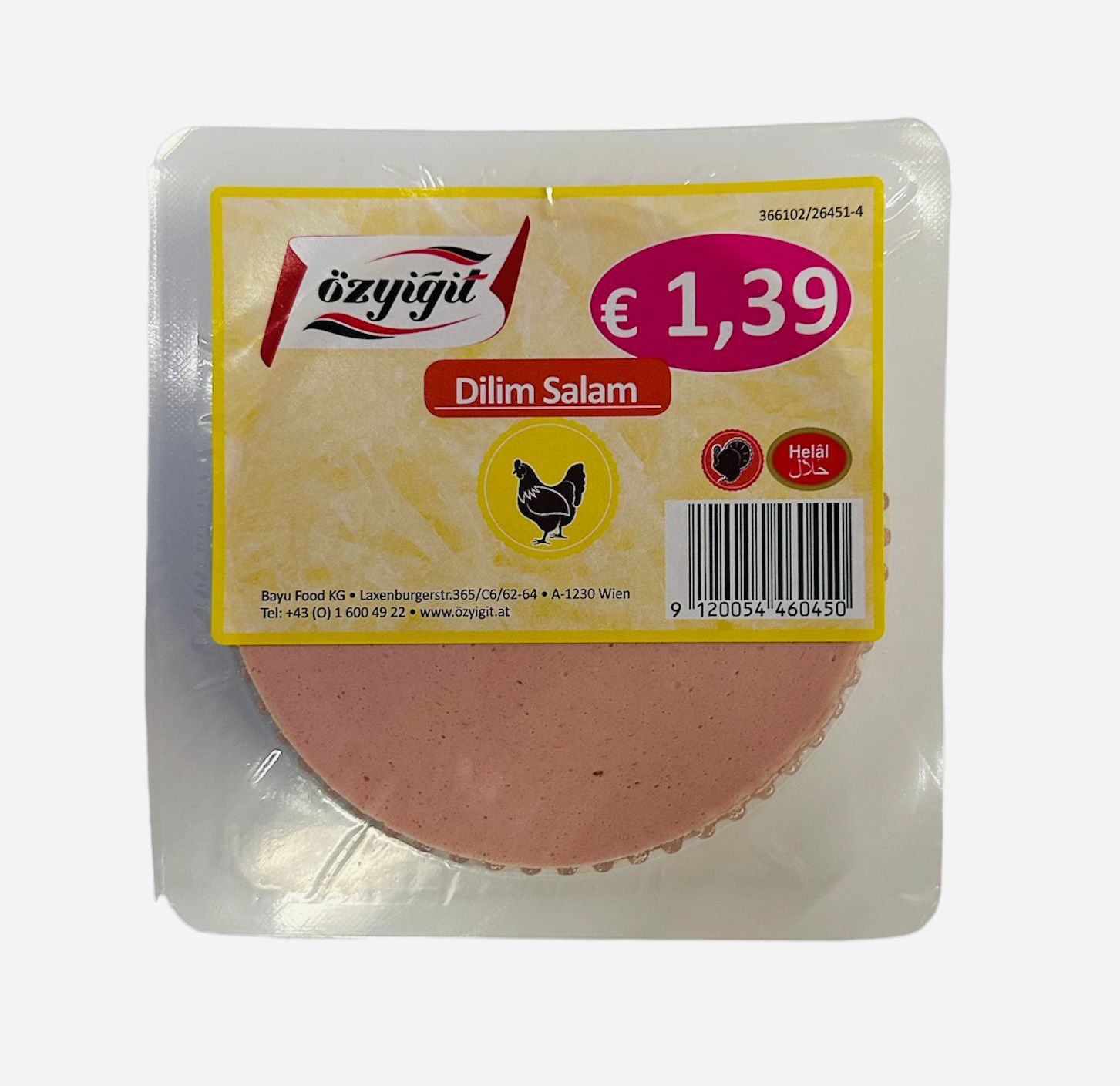 ÖZYIGIT GEFLÜGELWURST IN SCHEIBEN 200G