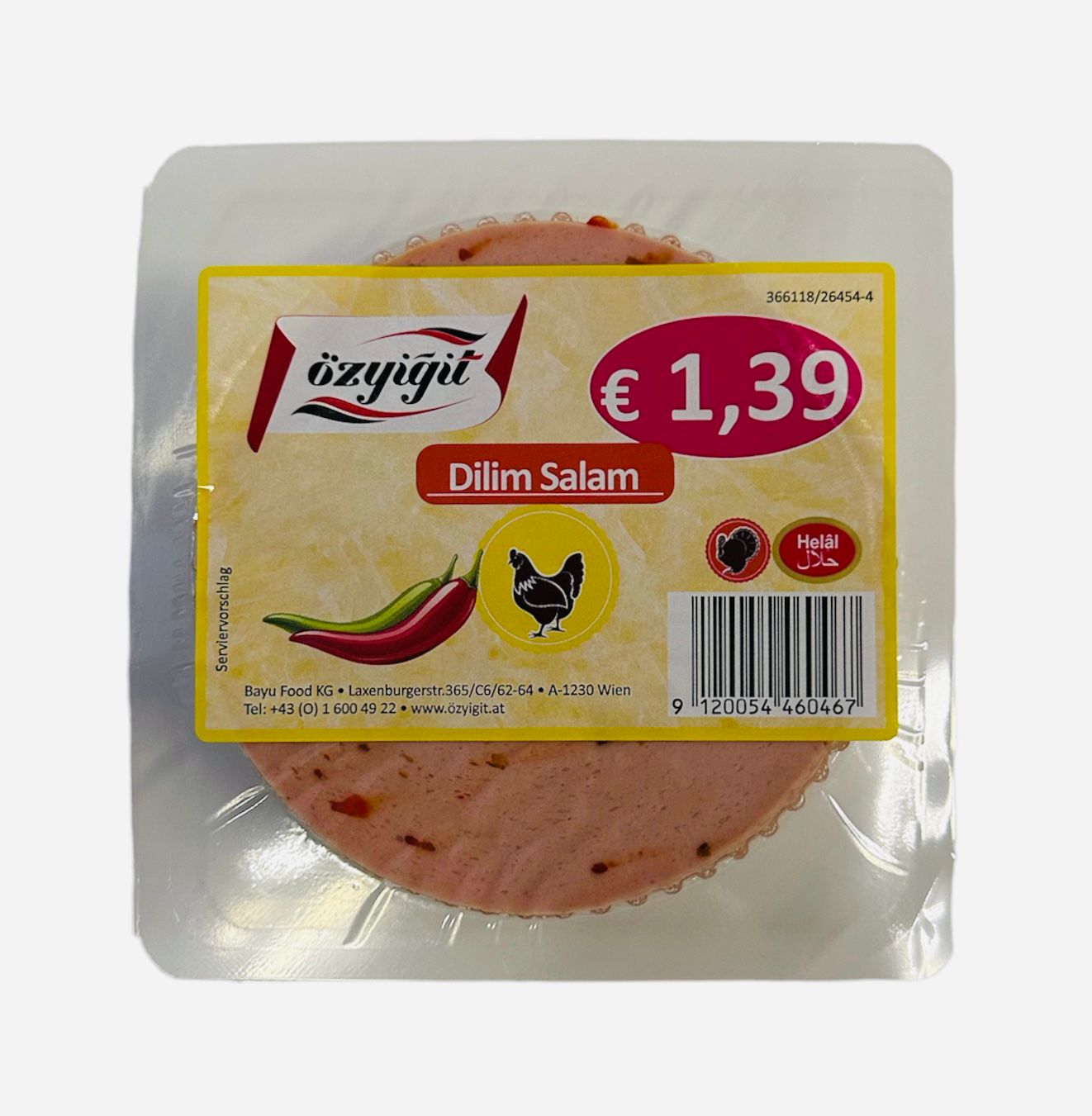 ÖZYIGIT GEFLÜGELWURST M. PAPR. IN S. 200G