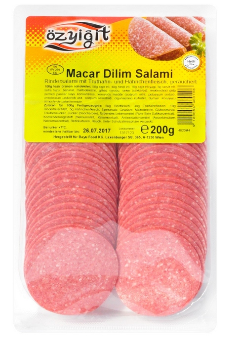 ÖZYIGIT PUTENSALAMI IN SCHEIBEN 200G