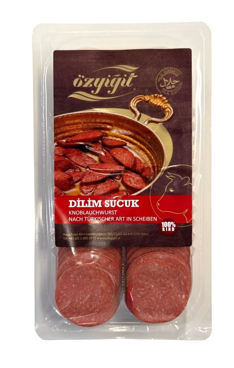 ÖZYIGIT KNOBLAUCHWURST IN SCHEIBEN 200G