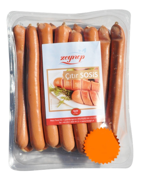 ZEYNEP GEFLÜGEL WIENER 600G