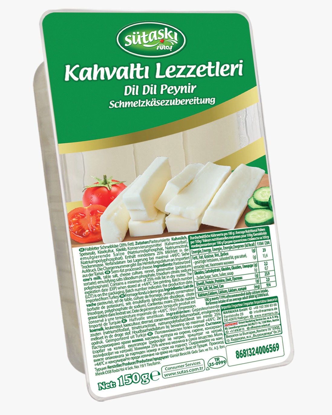 SÜTAS STRANGKÄSE 150G