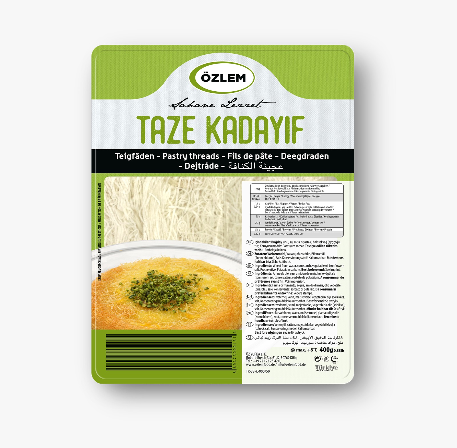 ÖZLEM TEIGFÄDEN 400G