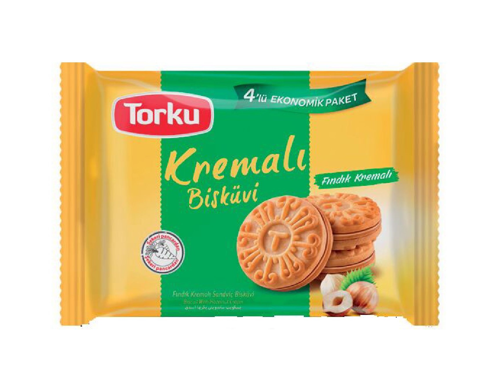 TORKU KEKSE M. HASELNUSSCREME FÜLL. 4x61G