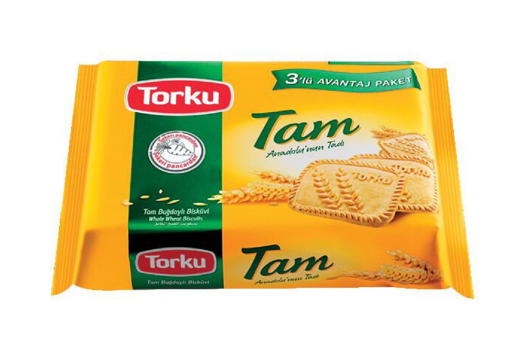 TORKU TAM VOLLKORNKEKSE 3x125G