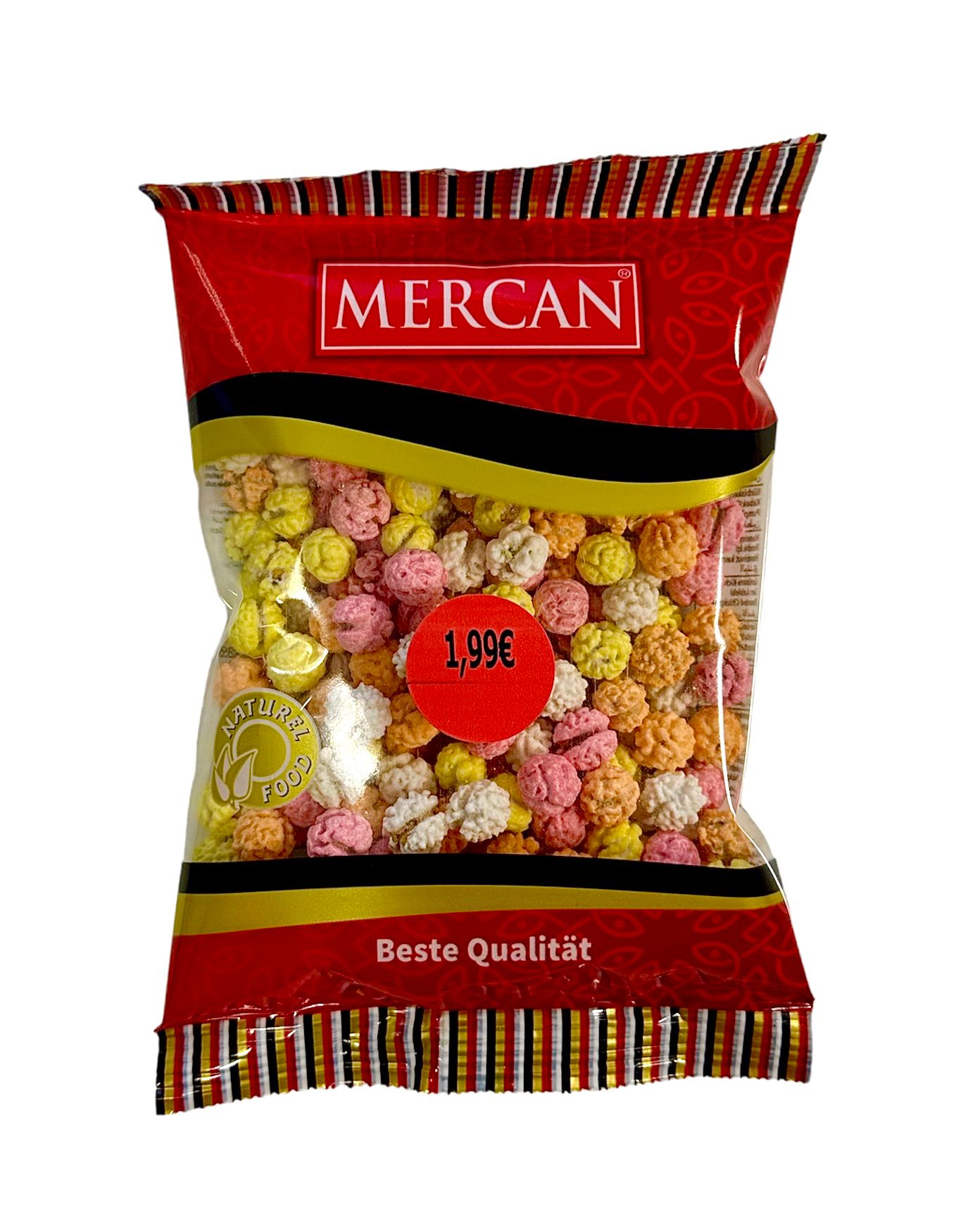 MERCAN FARB. ZUCKERGERÖS. KICHERERBSEN 180G