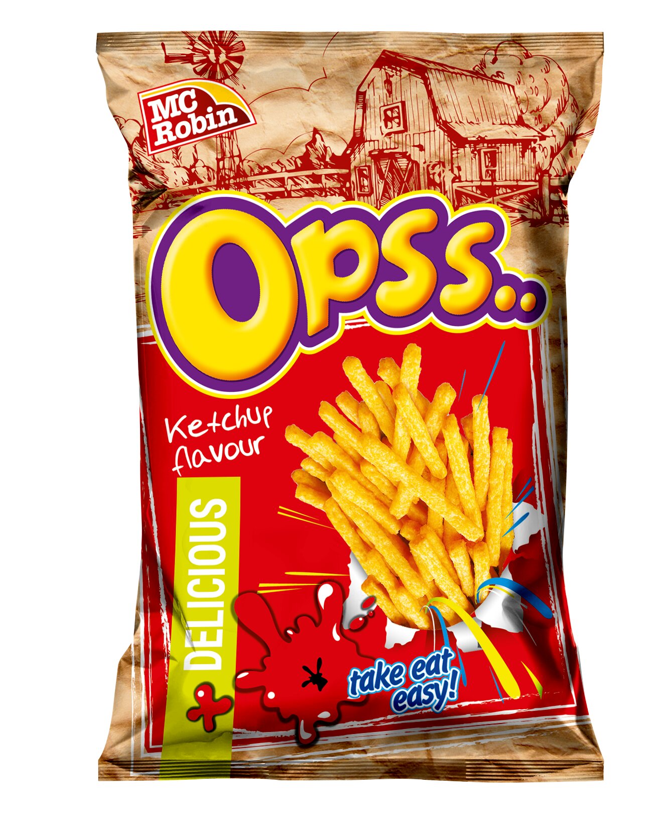 MC ROBIN CHIPS KETCHUP STICK 90G