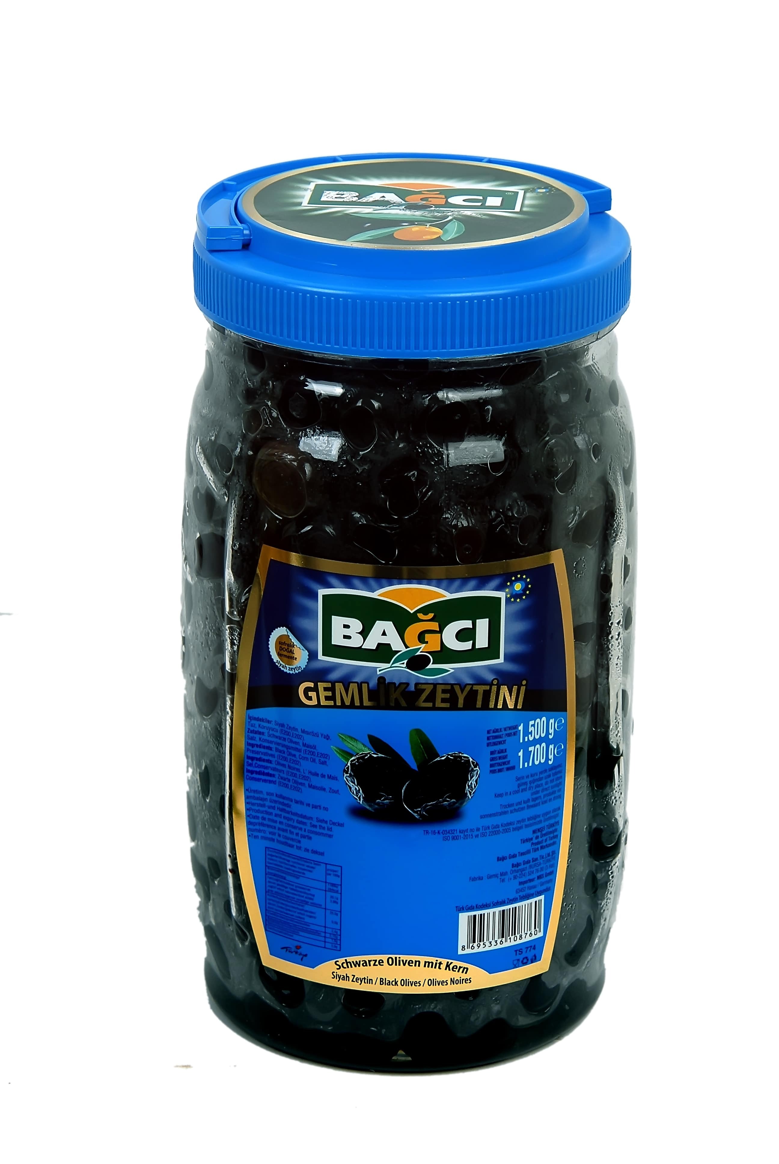 BAGCI SCHWAR. OLIVEN 1500G PET