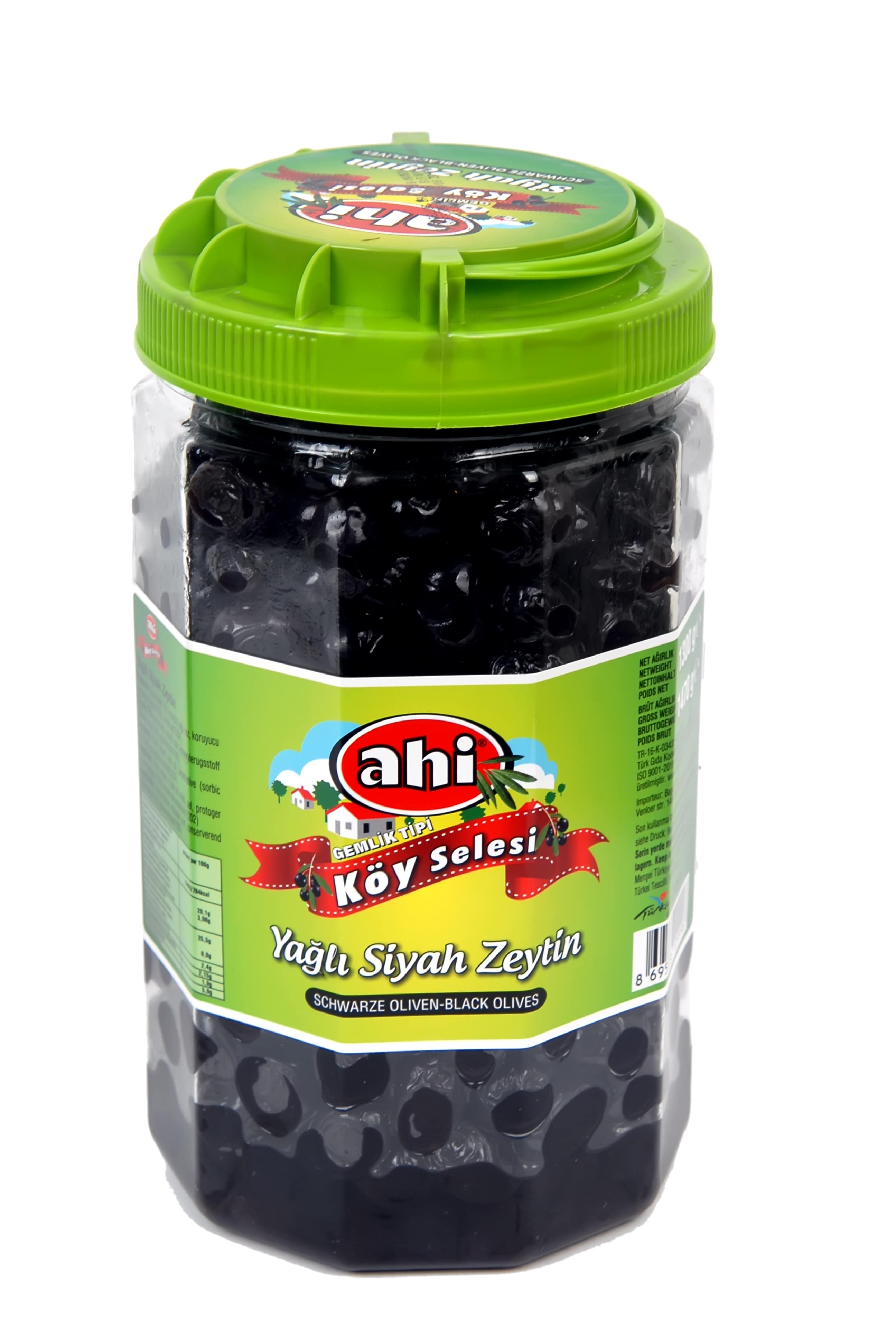 AHI SCHWAR. OLIVEN 1300G PET