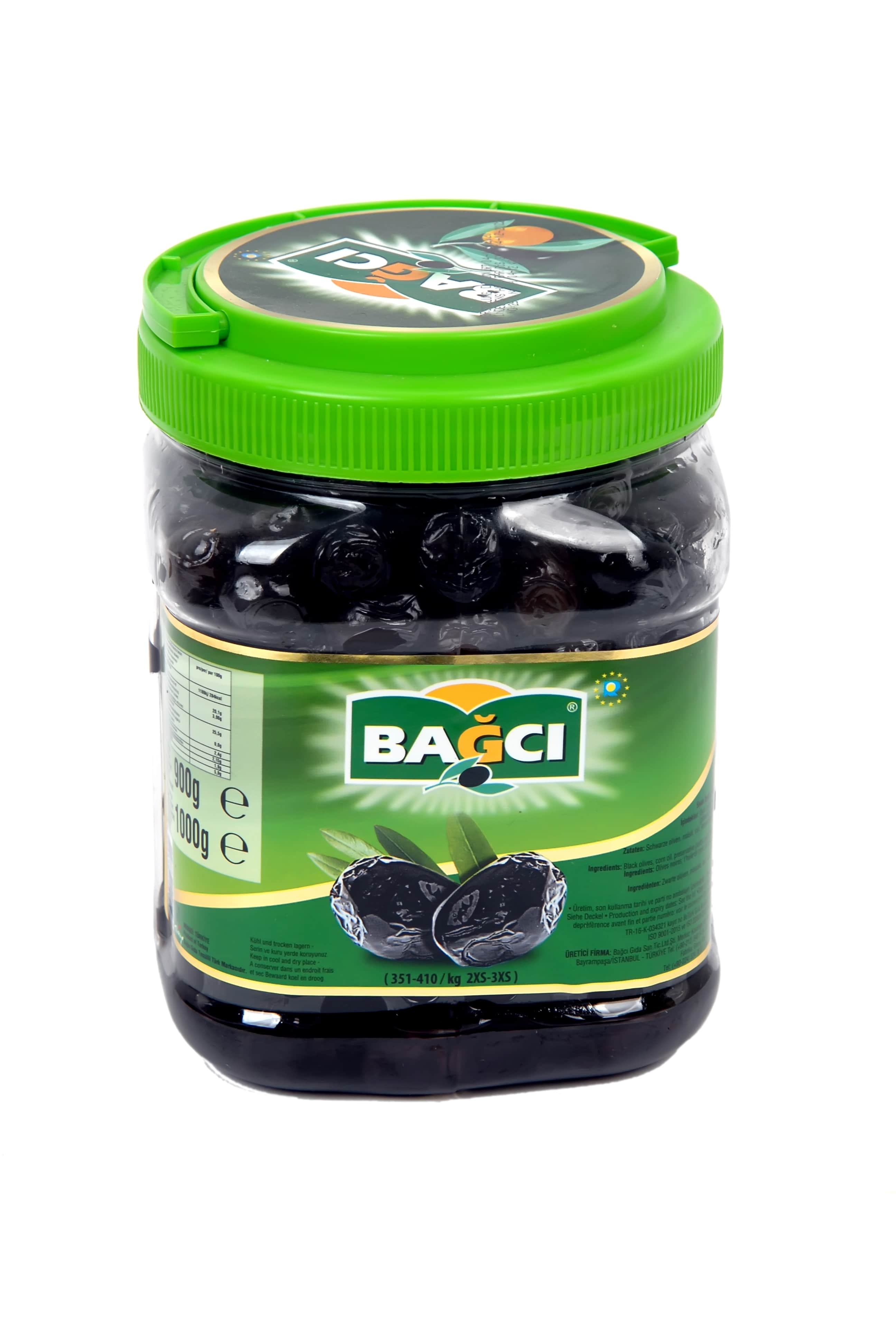BAGCI SCHWAR. OLIVEN 900G PET