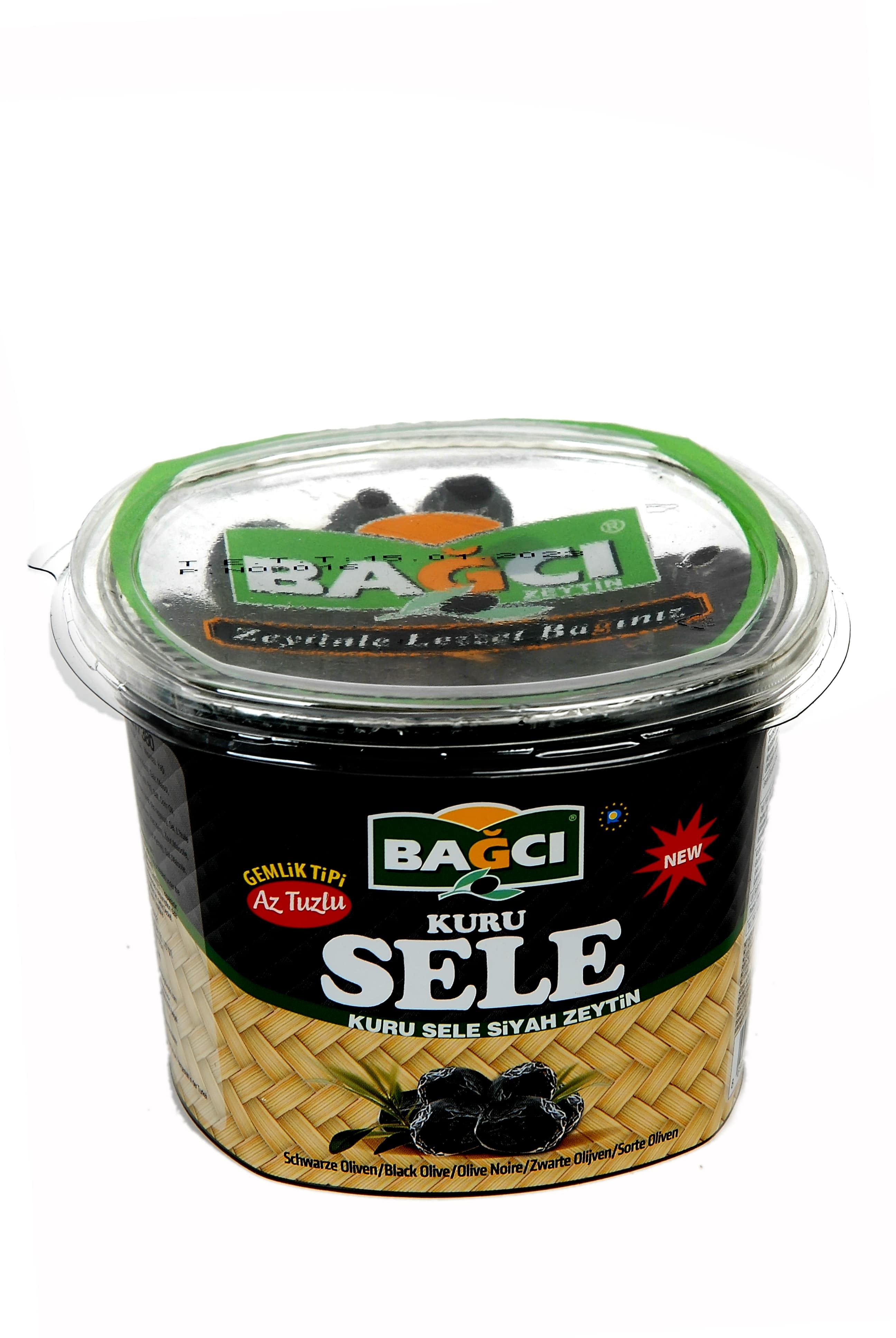 BAGCI SELE SCHWAR. OLIVEN 400G RUNDE SCHALE