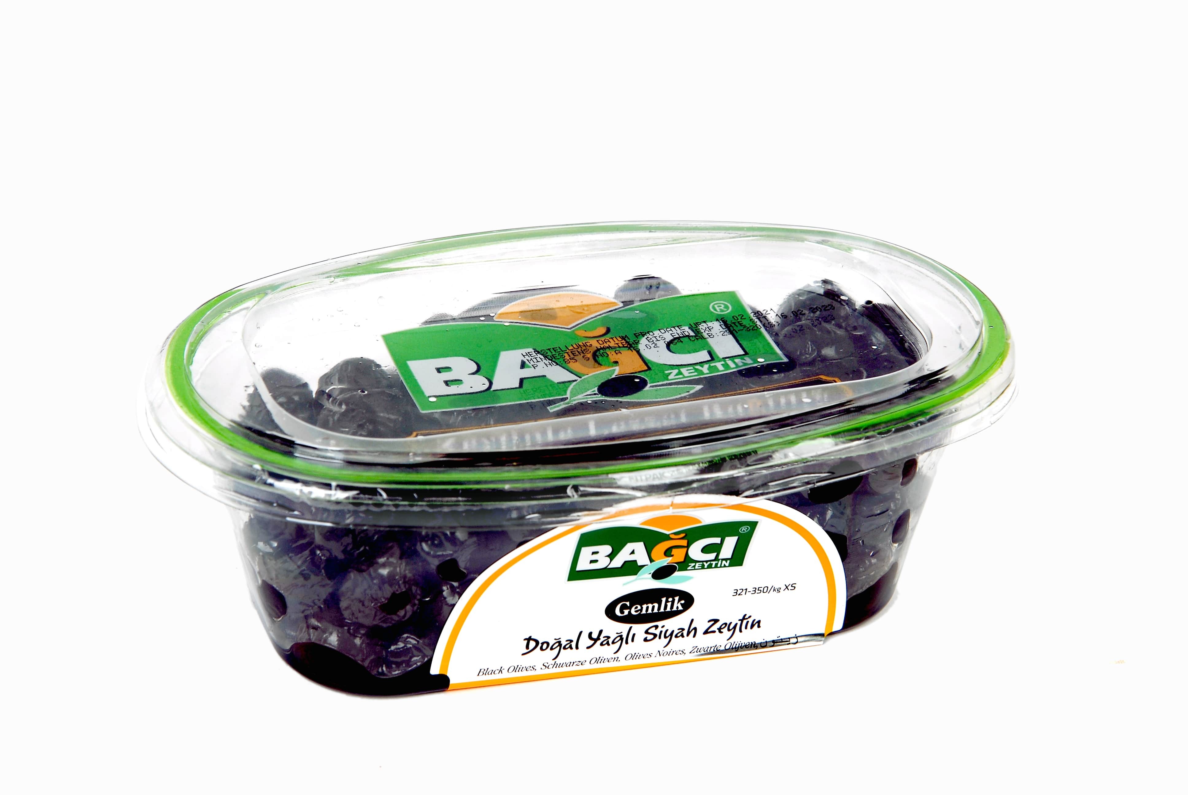 BAGCI SCHWAR. NATUROLIVEN 400G OVALE SCHALE
