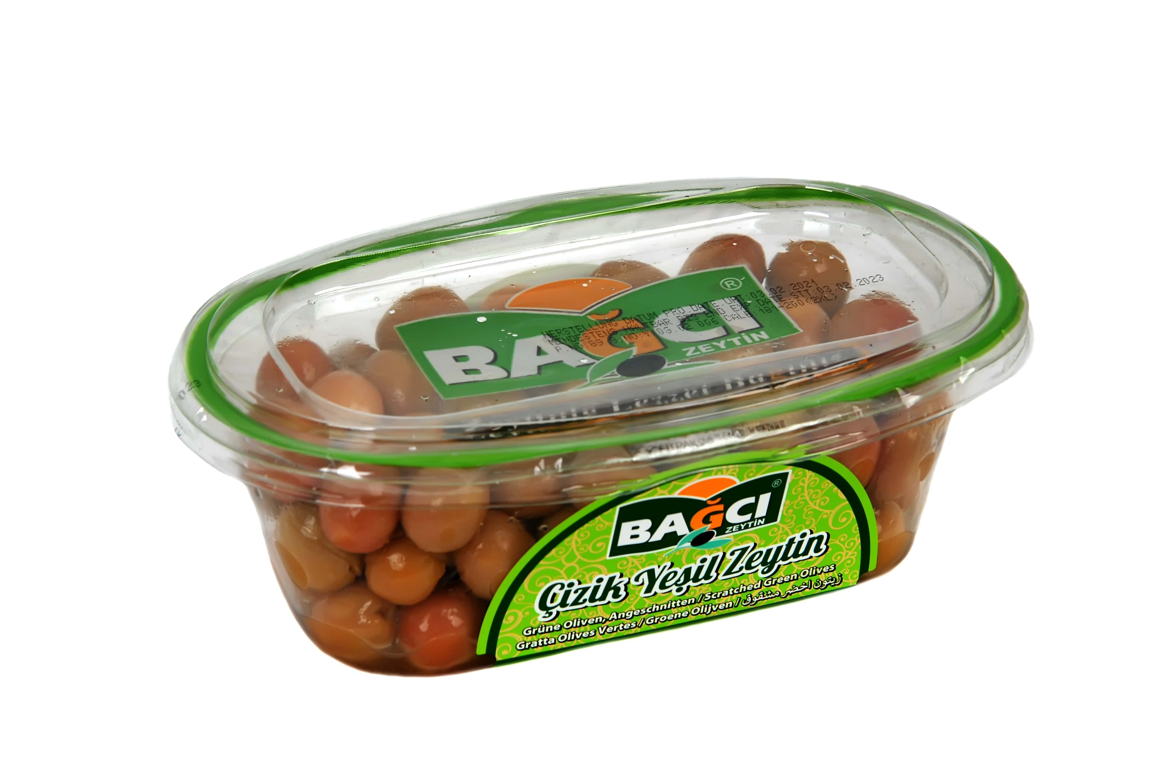 BAGCI GRÜNE OLIVEN EINGERITZT 400 G