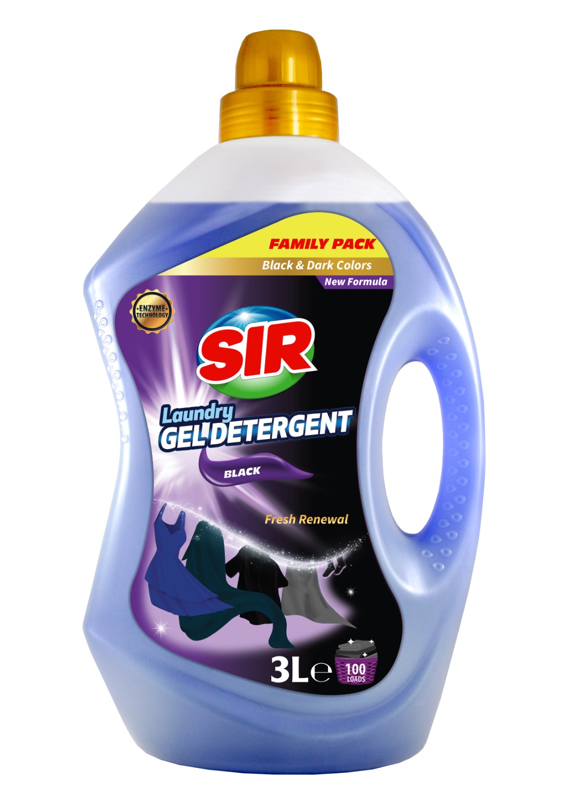 SIR WASCHGEL SCHWARZ 3000ml