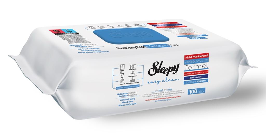 SLEEPY EASY CLEAN "BLAU" 6x100
